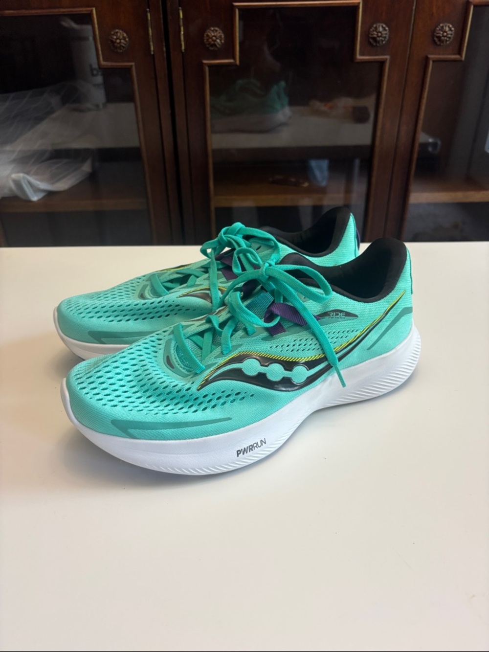 Saucony Women's Teal Mint Running Shoes - Lightweight Cushioning